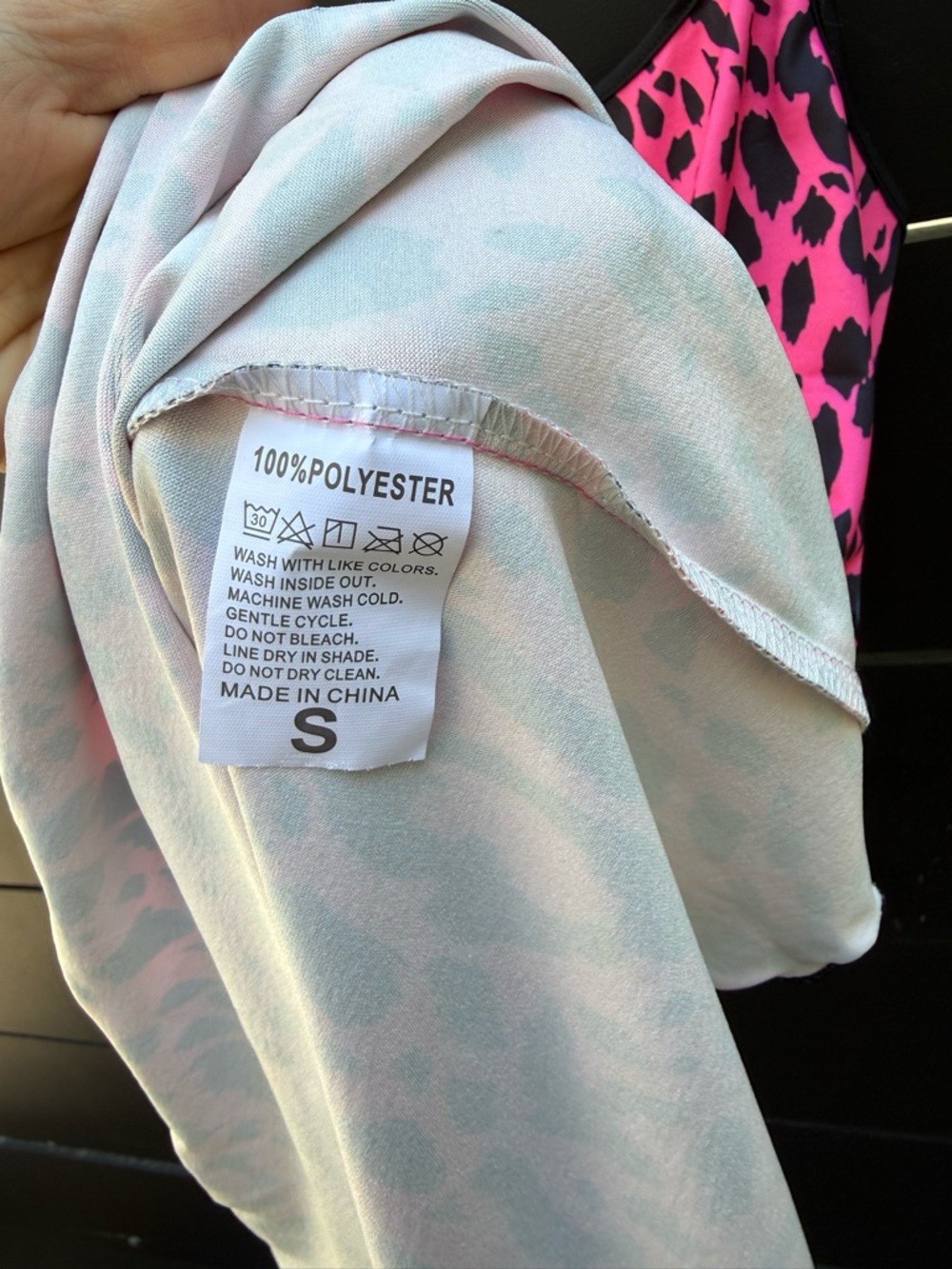 Hot Pink Leopard Print Slip Dress – Size Small | 100% Polyester | NWT - Picture 2 of 4
